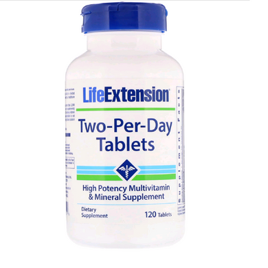 Мультивитамины Дважды в День, Life Extension, 120 таблеток