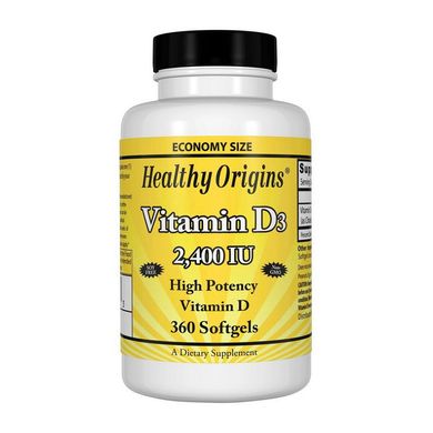 Витамин д3 Healthy Origins Vitamin D3 2400 IU 360 капсул