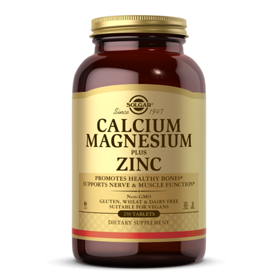 Кальций, магний, цинк Solgar Calcium Magnesium plus Zinc (250 таб)