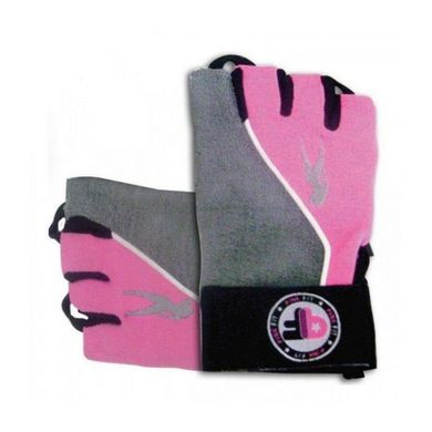 Рукавички в зал BioTech Pink Fit Gloves (grey-pink)