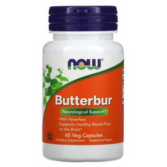 Белокопытник Now Foods Butterbur 60 капсул
