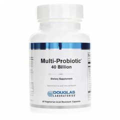 Пробіотики для підтримки кишкової флори Douglas Laboratories Multi-Probiotic 40 млрд КОЕ 60 вегетаріанських капсул