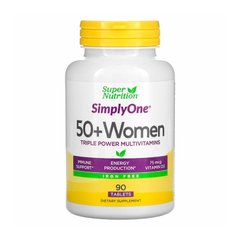 Витамины для женщин 50+ Super Nutrition SimplyOne 50+ Women 90 таблеток