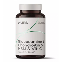 Глюкозамин хондроитин МСМ UNS Glucosamine Chondroitin MSM Vit C 120 капсул
