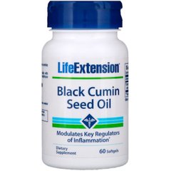 Масло насіння чорного кмину, Black Cumin Seed Oil, Life Extension, 60 капсул