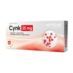 Цинк Activlab Cynk 25 mg (60 таб) активлаб