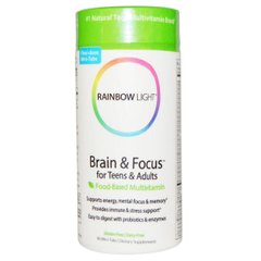 Комплекс вітамінів Rainbow Light Brain & Focus for Teens & Adults (90 таб)