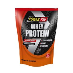 Сироватковий протеїн концентрат Power Pro Whey Protein (2 кг)банан та Суниця