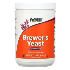 Пивні дріжджі Now Foods Brewer`s Yeast 454 грам Без смаку