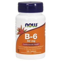Вітамін Б6 Now Foods Vitamin B-6 50 mg (100 таб)