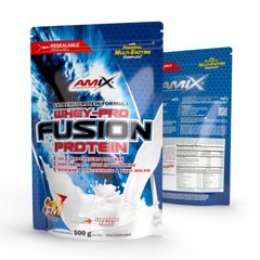 Сироватковий протеїн концентрат Amix-Nutrition Whey Pro FUSION 500 грам Полуниця