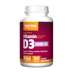 Витамин д3 Jarrow Formulas Vitamin D3 5000 IU 125 mcg 100 капсул
