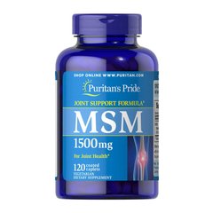 Метилсульфонилметан МСМ Puritan's Pride MSM 1500 mg (120 таб) пуританс прайд