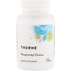 Фосфатидилхолін, Thorne Research, Phosphatidyl Choline, 60 гелевих капсул