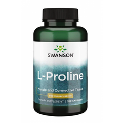 Пролін Swanson L-Proline 500mg 100 капсул