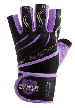 Рукавички для фітнесу і важкої атлетики Power System Rebel Girl жіночі PS-2720 Purple L