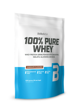 Сироватковий протеїн концентрат BioTech 100% Pure Whey (1000 г) chocolate-peanut