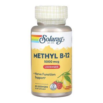 Метилкобаламін Solaray Methyl B-12 5000 mcg 60 жув. цукерок