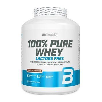 Сироватковий протеїн концентрат BioTech 100% Pure Whey Lactose Free (2270 г) полуниця
