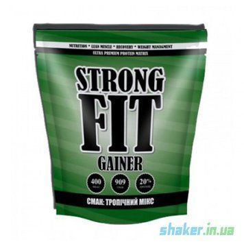 Гейнер для набора массы Strong FIT Gainer 20% 909 г тропічний мікс