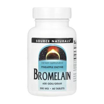 Бромелайн Source Naturals Bromelain 600 GDU 60 Таблеток