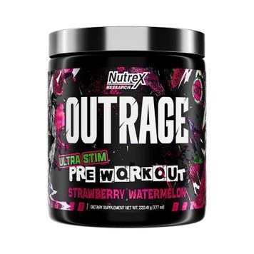 Передтренувальний Комплекс Nutrex Outrage High‑Stim Pre‑Workout 30 servings Strawberry Watermelon