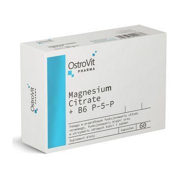 Магний Цитрат + В6 П-5-П OstroVit Magnesium Citrate + B6 P-5-P 60 Капсул