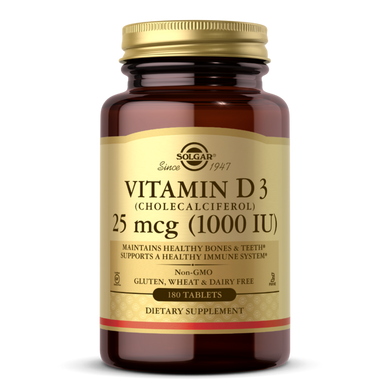 Витамин д3 Solgar Vitamin D3 1000 IU 180 таблеток