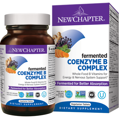 Коензим Q10 В-Комплексу, Coenzyme B Complex, New Chapter, 30 таблеток