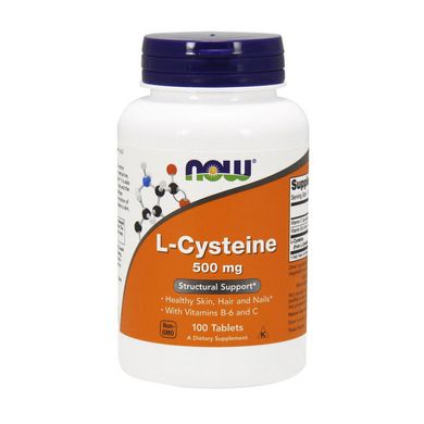 L-цистеин Now Foods L-Cysteine 500 mg 100 таб