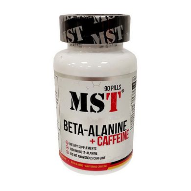 Бета аланін MST Beta-Alanine + caffeine 90 капсул