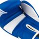 Боксерские перчатки PowerPlay 3023 A сине-белые [натуральная кожа] 14 унций