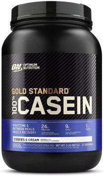 Казеїн Optimum Nutrition 100% Gold Standard Casein (909 г) печиво-крем
