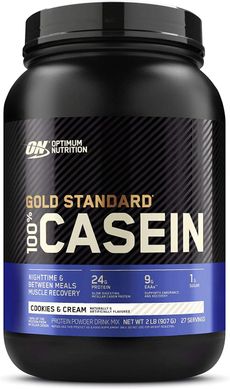 Казеин Optimum Nutrition 100% Gold Standard Casein (909 г) печенье-крем