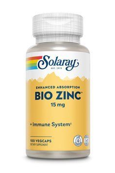 Цинк Solaray Bio Zinc 15 mg 100 капсул
