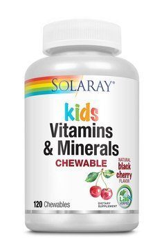 Вітаміни для дітей Solaray Childrens Vitamin & Minerals 120 жуйок Вишня