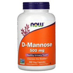 D-маноза Now Foods D-Mannose 500 mg 240 капсул