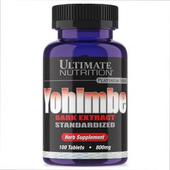 Йохімбін екстракт Ultimate Nutrition Yohimbe Bark Extract 800mg 100 таблеток