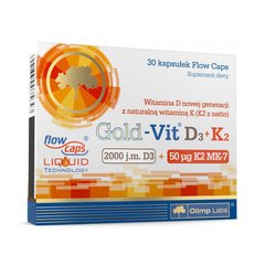 Витамин Д3 + K2 Olimp Gold-Vit D3 + K2 2000 IU/50 µg 30 капсул