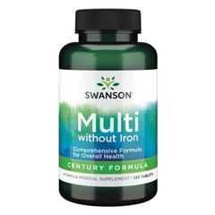 Комплекс витаминов без железа Swanson Multi whithout Iron Century Formula 130 таблеток