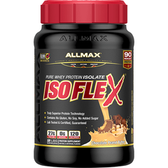 Сироватковий протеїн ізолят AllMax Nutrition Isoflex 907 грам Шоколад арахісова паста