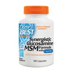 Глюкозамин МСМ Doctors BEST Synergistic Glucosamine MSM Formula 180 капс