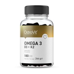 Омега 3 OstroVit Omega 3 D3 + K2 180 капсул