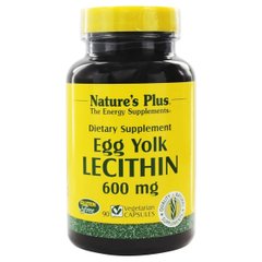 Лецитин из Яичного Желтка 600 мг, Natures Plus, 90 капсул