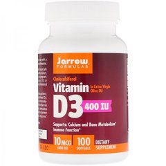 Вітамін Д3 Jarrow Formulas Vitamin D3 10 mcg 100 капсул