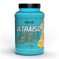 Сироватковий протеїн ізолят Evolite Nutrition UltraIso 900 г banana