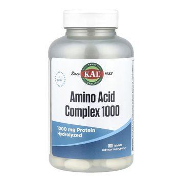 Аминокислоты Комплекс KAL Amino Acid Complex 1000 mg 100 таблеток