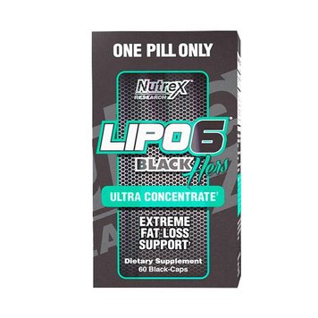 Жироспалювач Nutrex Lipo 6 Black Hers Ultra concentrate (60 таб) ліпо 6 Хербс