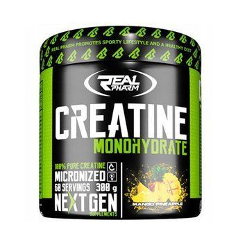 Креатин моногідрат Real Pharm Creatine Monohydrate (300 г) fruit punch