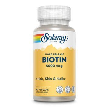 Біотин Solaray Biotin 5000mcg 60 вег. капсул